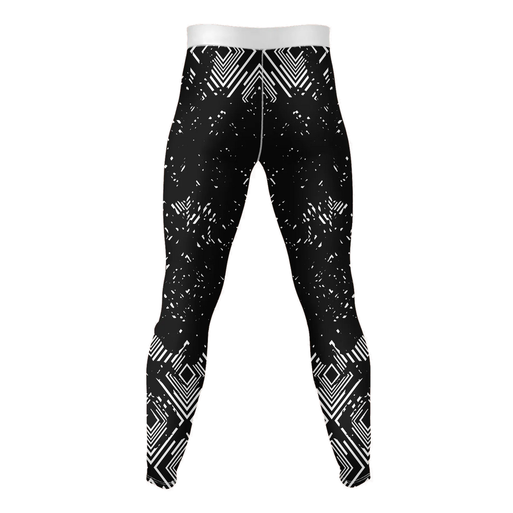 Fractal Veil – Premium BJJ Rash Guard Compression Pants/Spats/Leggings for Men & Women