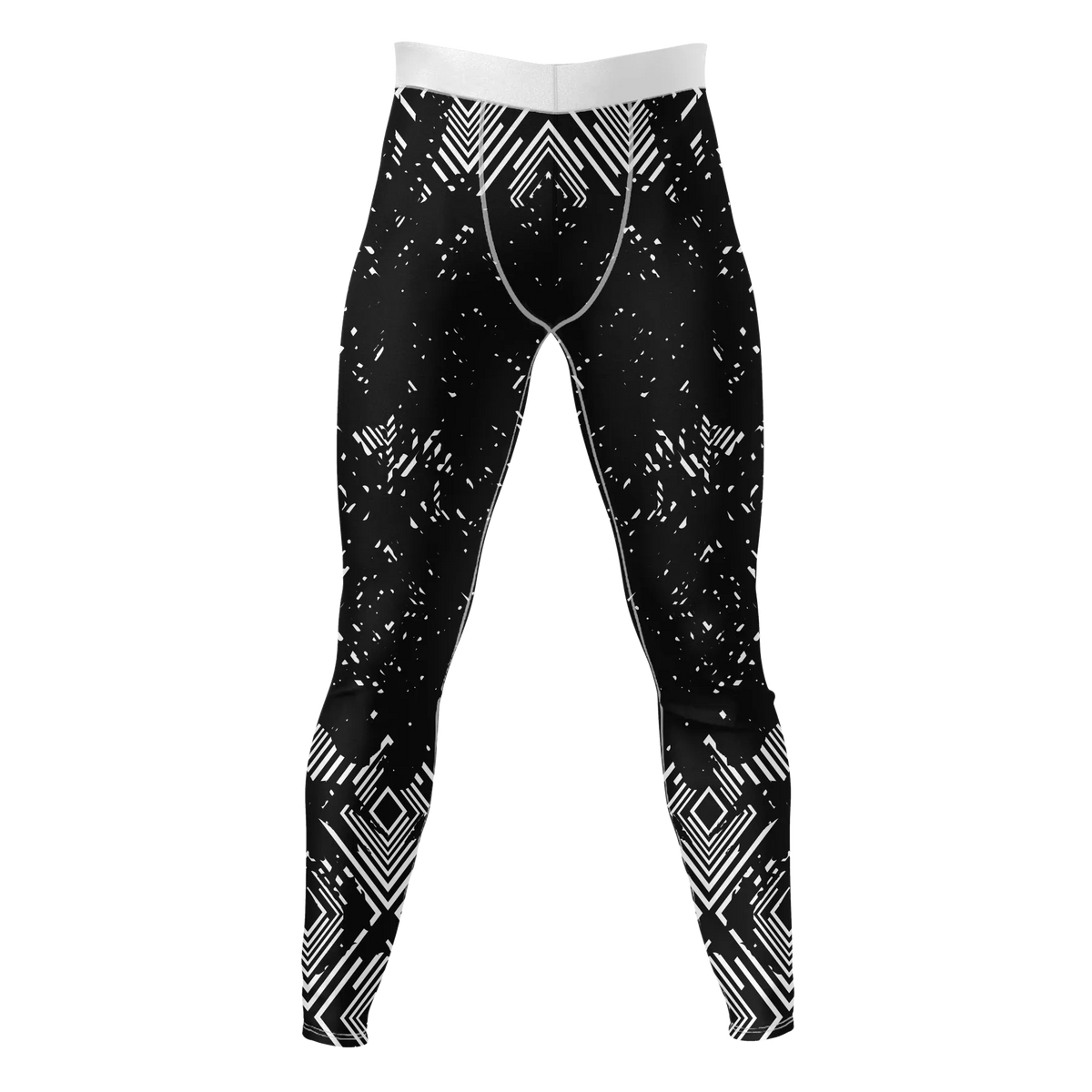 Fractal Veil – Premium BJJ Rash Guard Compression Pants/Spats/Leggings for Men & Women