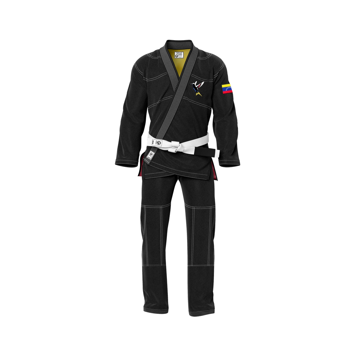 Venezuela Black Sublimation Brazilian Jiu Jitsu Gi - Patriotic Series Flagwave (BJJ GI)