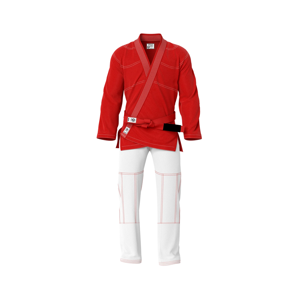 Red BJJ Gi for men, women, and kids – premium Brazilian Jiu Jitsu gi main