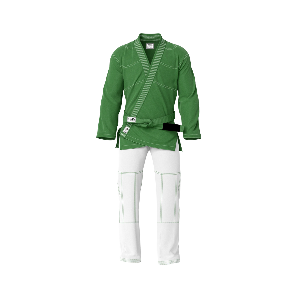 Green BJJ Gi for men, women, and kids – durable Brazilian Jiu Jitsu gi main