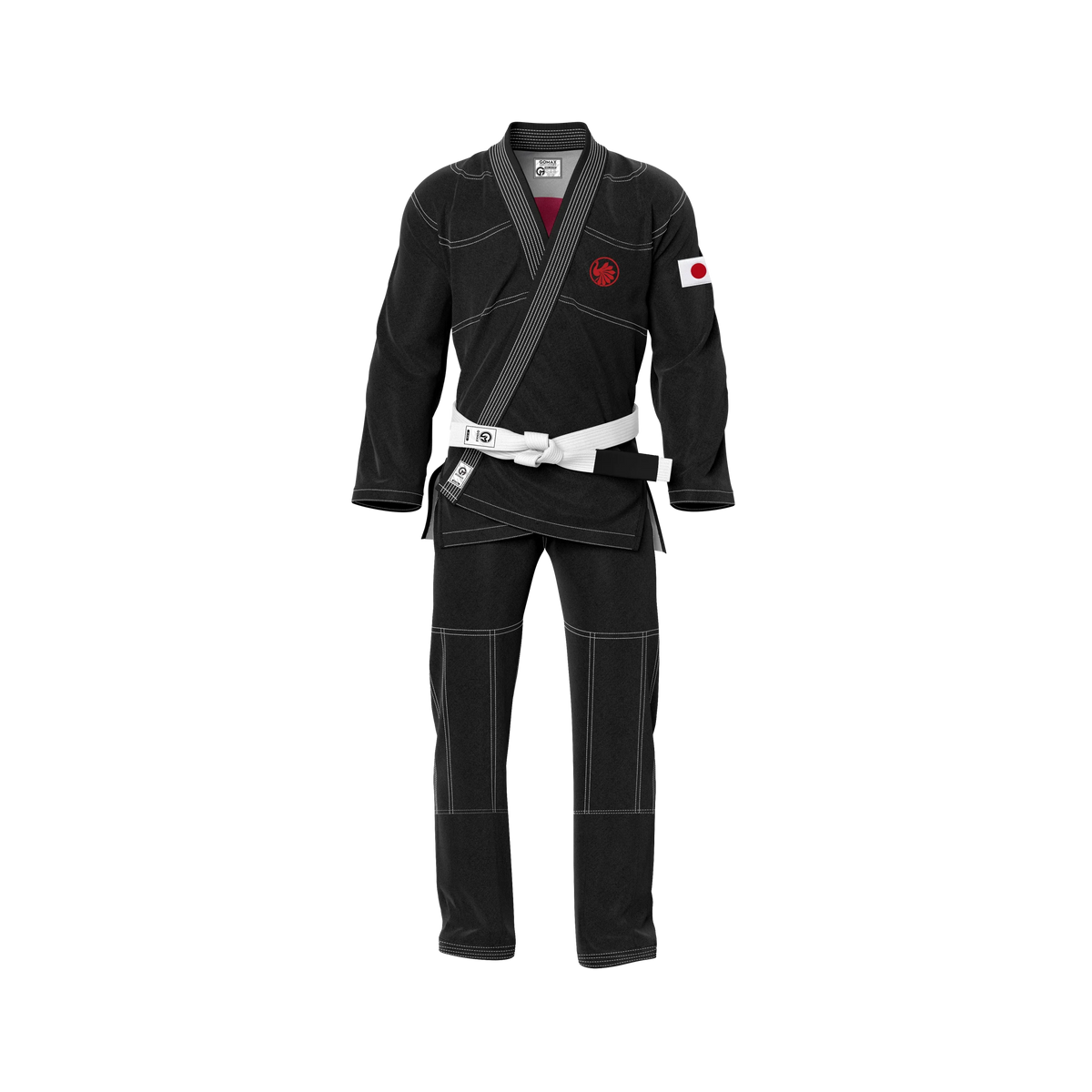 Japan Black Sublimation Brazilian Jiu Jitsu Gi - Patriotic Series Flagwave (BJJ GI)