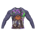 Halloween compression shirt with skull design for gym workouts