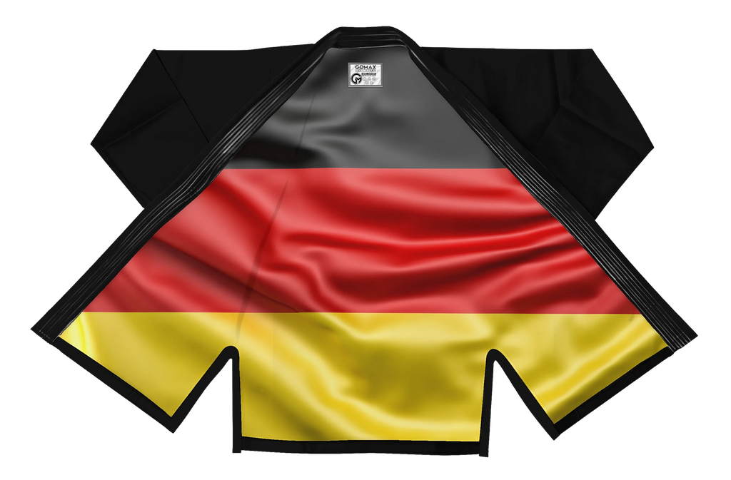 Germany Black Sublimation Brazilian Jiu Jitsu Gi - Patriotic Series - Flagwave (BJJ GI)