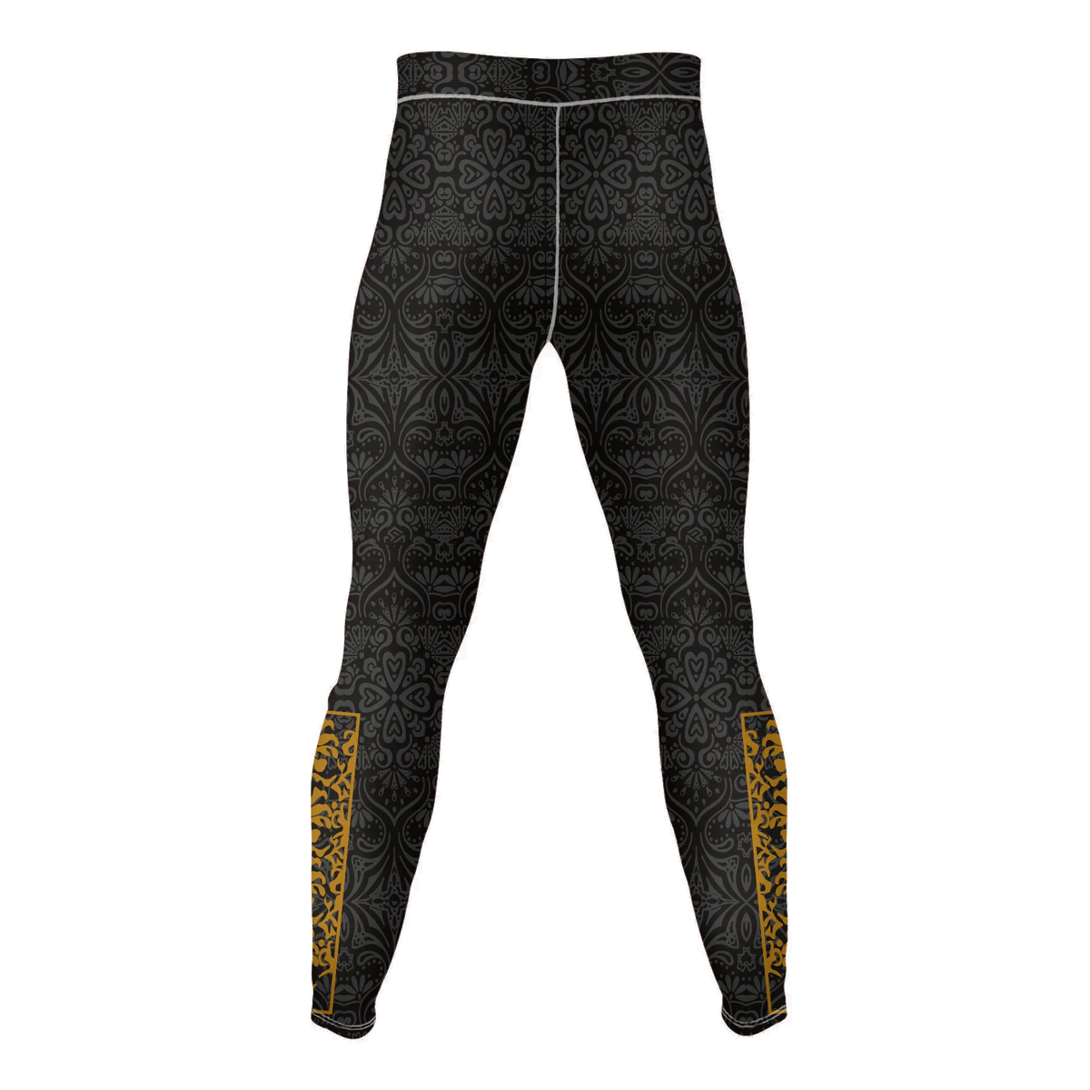 Gilded Bloom – Premium BJJ Rash Guard Compression Pants/Spats/Leggings for Men & Women