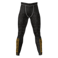 Gilded Bloom – Premium BJJ Rash Guard Compression Pants/Spats/Leggings for Men & Women