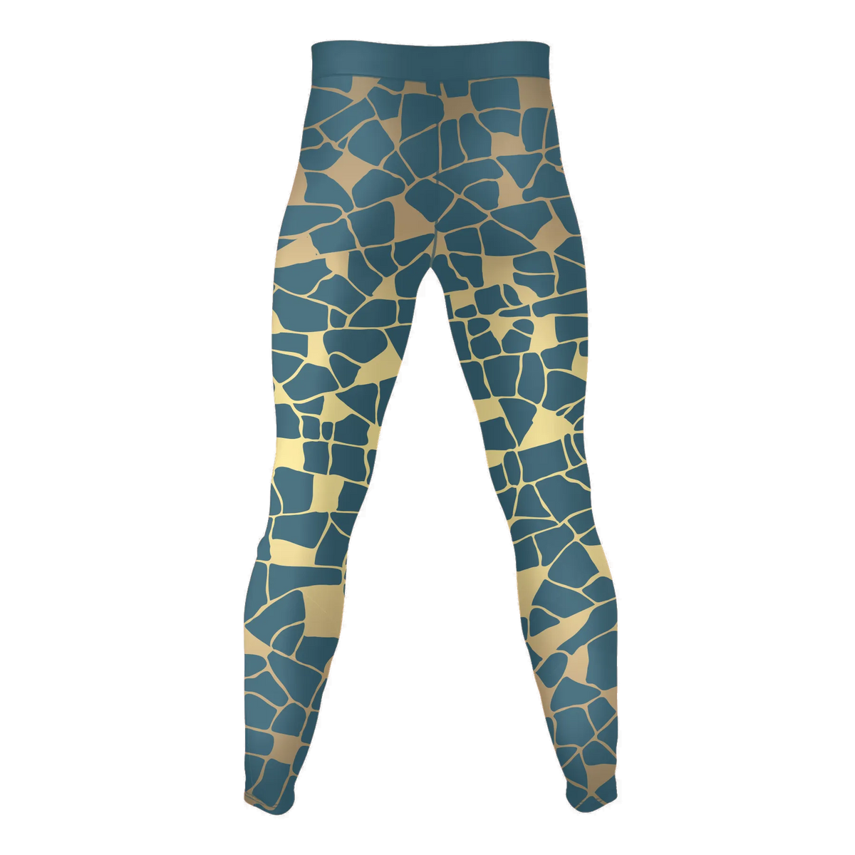 Glacial Mosaic – Premium BJJ Rash Guard Compression Pants/Spats/Leggings for Men & Women