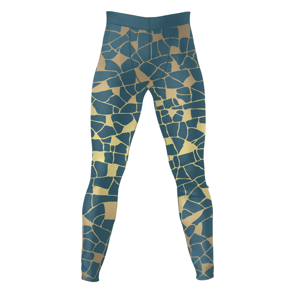 Glacial Mosaic – Premium BJJ Rash Guard Compression Pants/Spats/Leggings for Men & Women