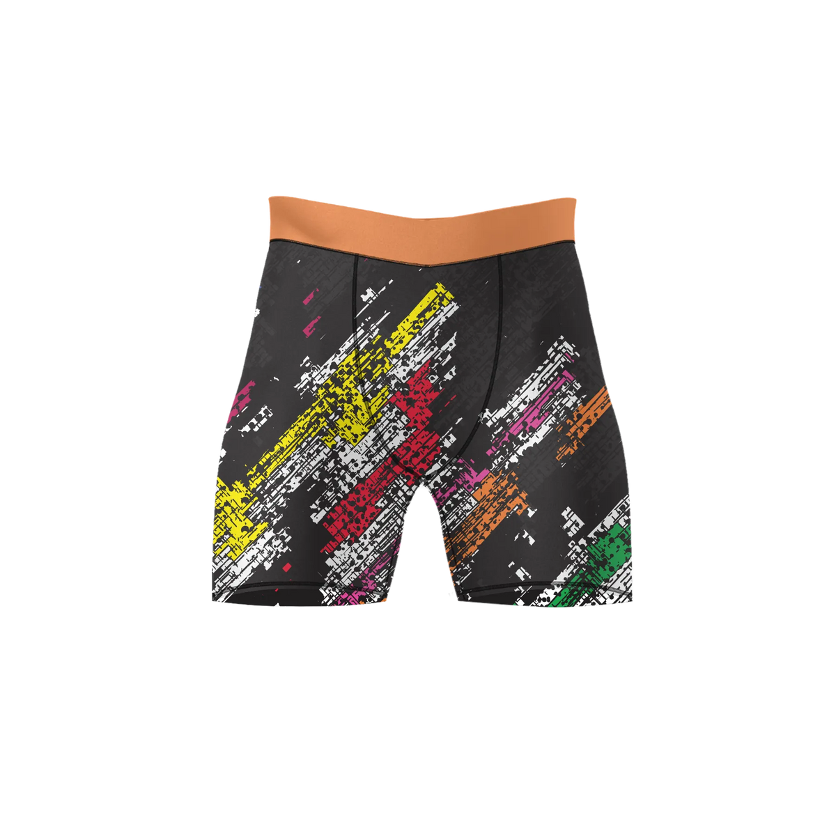 Glitch Blaze – Premium BJJ Rash Guard Compression Shorts for Men & Women