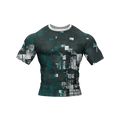 Glitch Grid - Premium BJJ Rash Guard / Compression Top for Men/Women