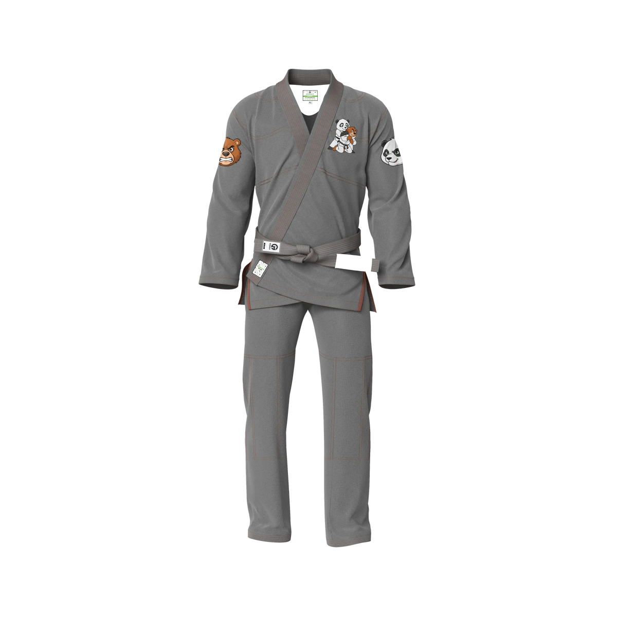 Grey BJJ Gi - Brazilian Jiu Jitsu Gi - Pro Series - Zen & Zook