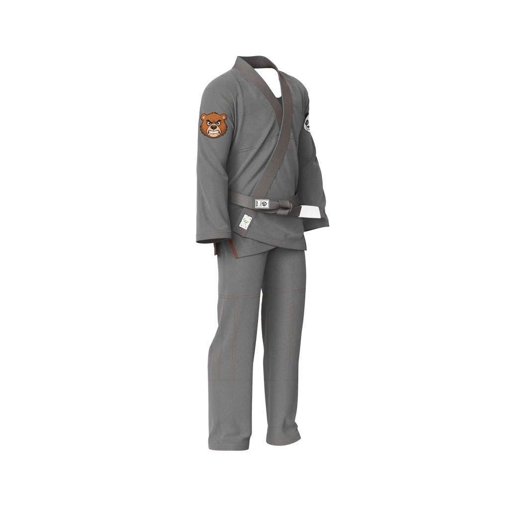 Grey BJJ Gi - Brazilian Jiu Jitsu Gi - Pro Series - Zen & Zook