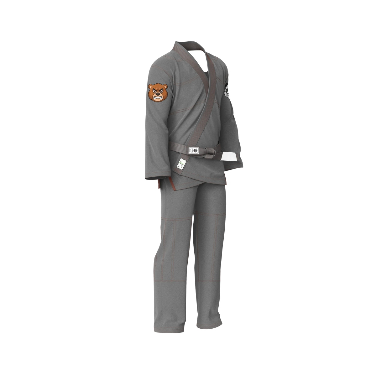 Grey BJJ Gi - Brazilian Jiu Jitsu Gi - Pro Series - Zen & Zook