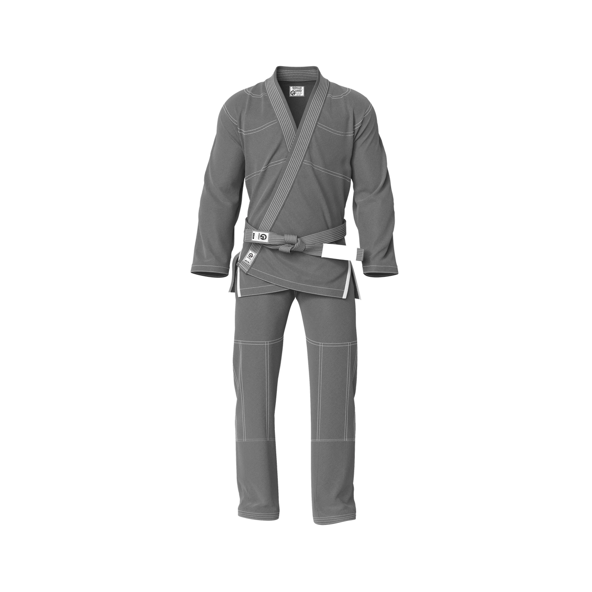 Ultralight grey BJJ gi worn during summer jiu jitsu training