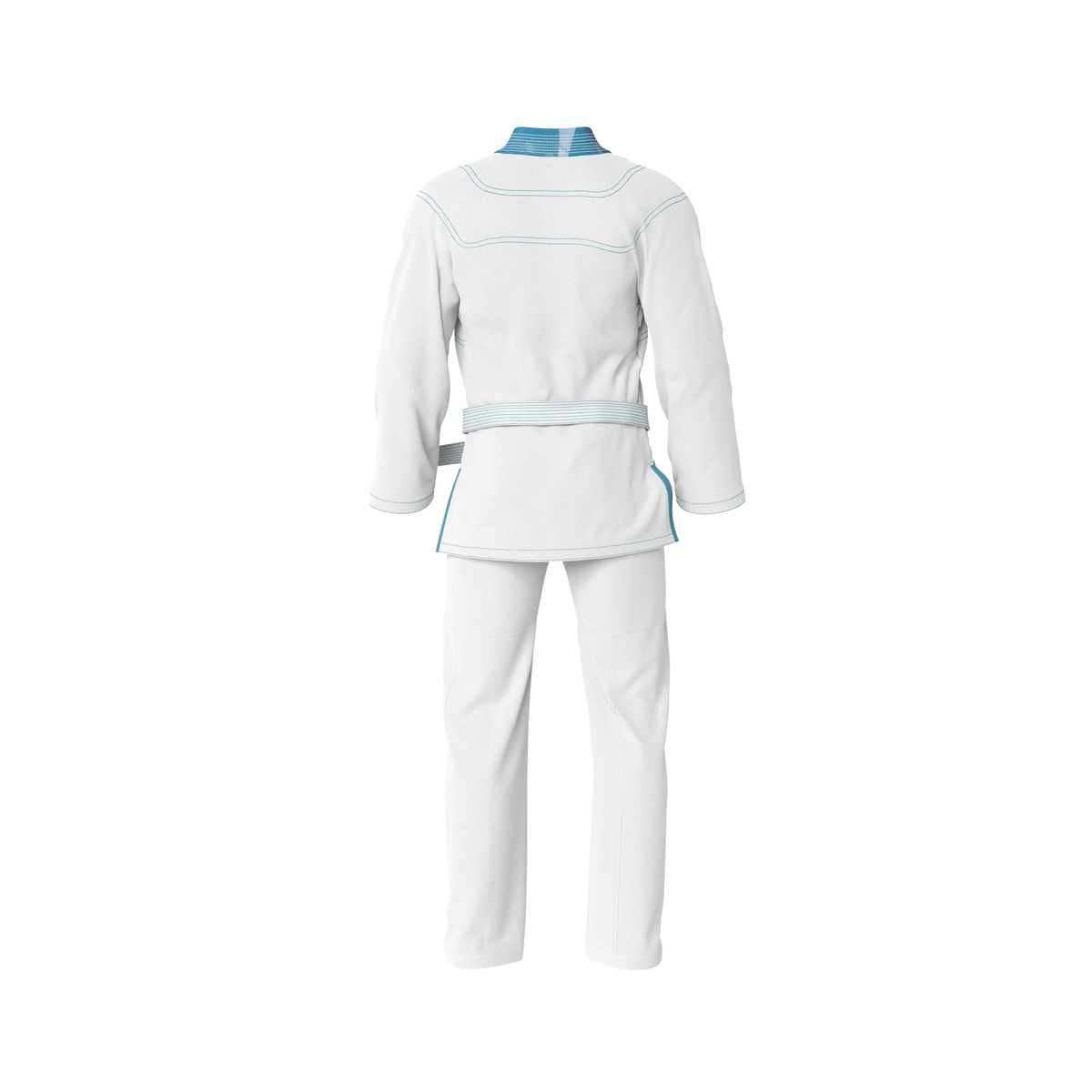 White Ice Dragon BJJ GI - Sublimation Brazilian Jiu Jitsu Gi - Premium Elite Series