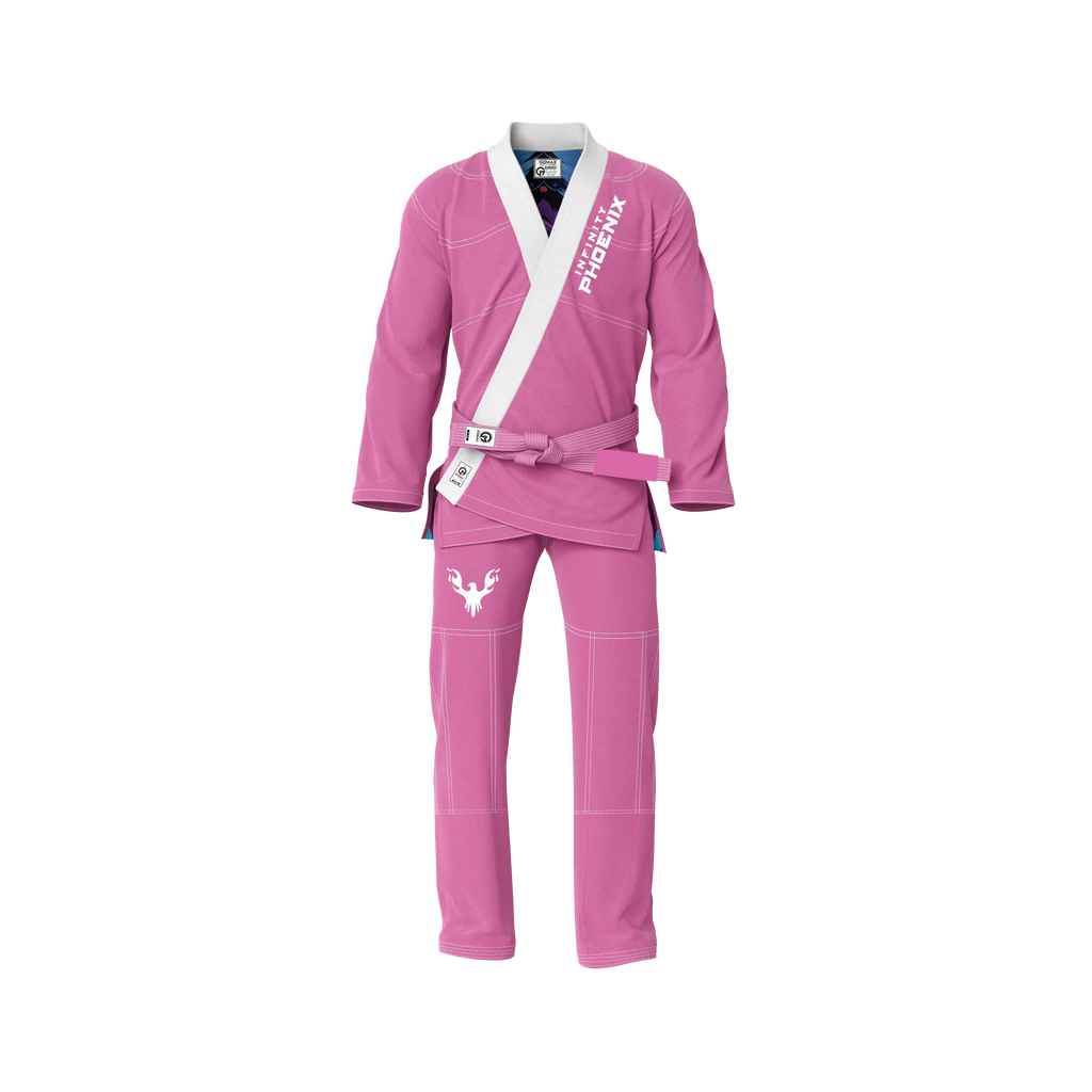 Infinity Phoenix Sublimation Pink Brazilian Jiu Jitsu Gi - Premium Elite Series (BJJ GI)
