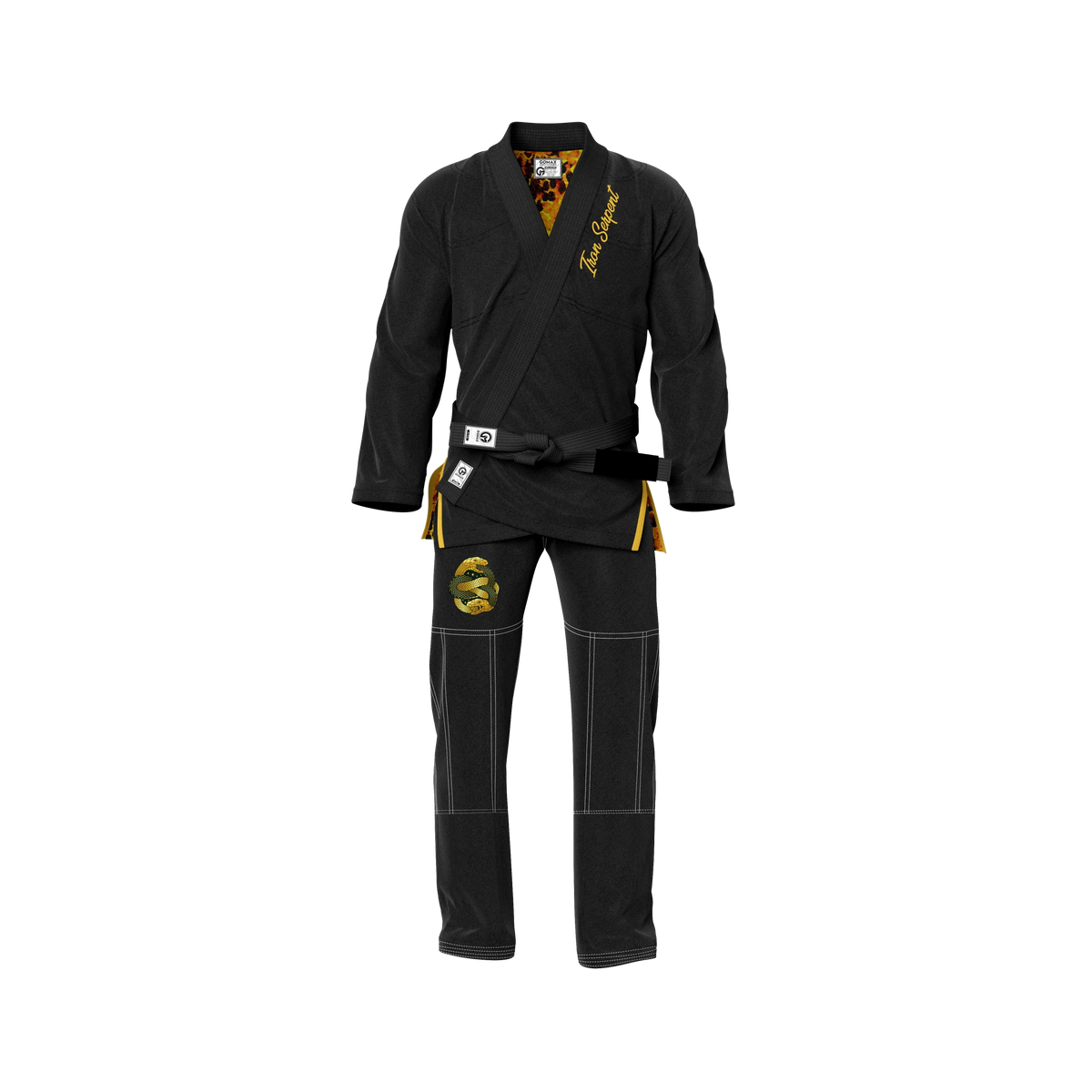 Iron Serpent Sublimation Black Brazilian Jiu Jitsu Gi - Premium Elite Series (BJJ GI)