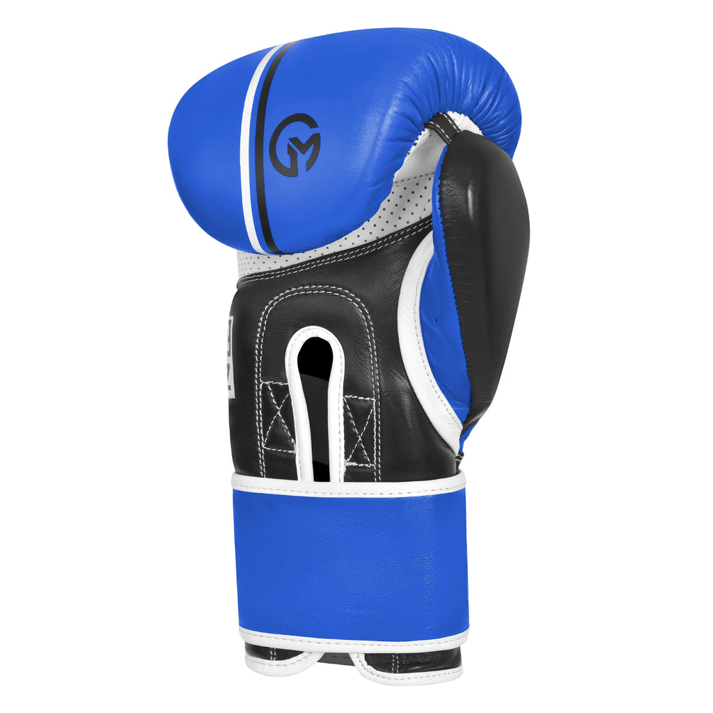 premium blue boxing gloves for fitness and sparring