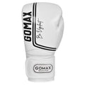 white boxing gloves made from genuine leather