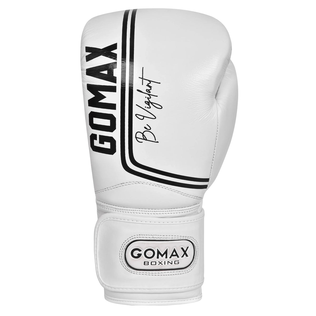 white boxing gloves made from genuine leather