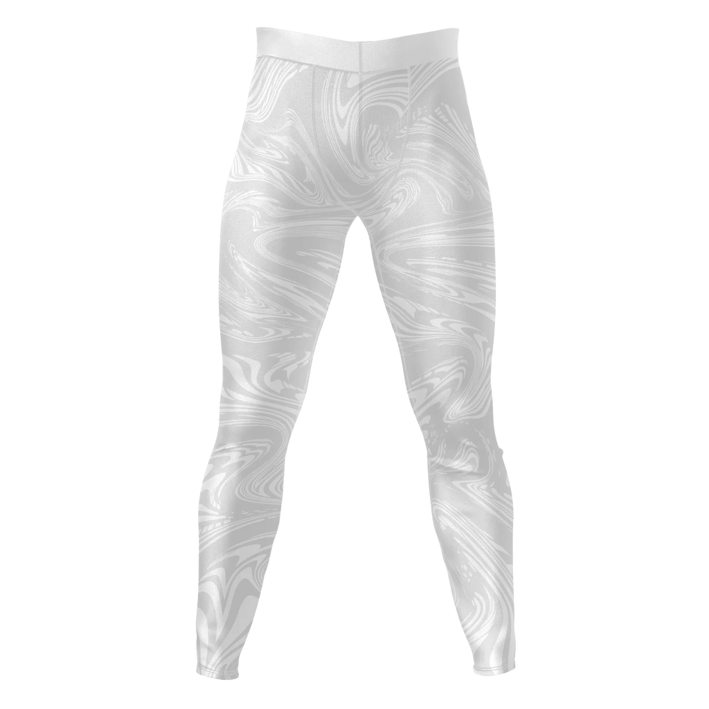 Ivory Drift – Premium BJJ Rash Guard Compression Pants/Spats/Leggings for Men & Women