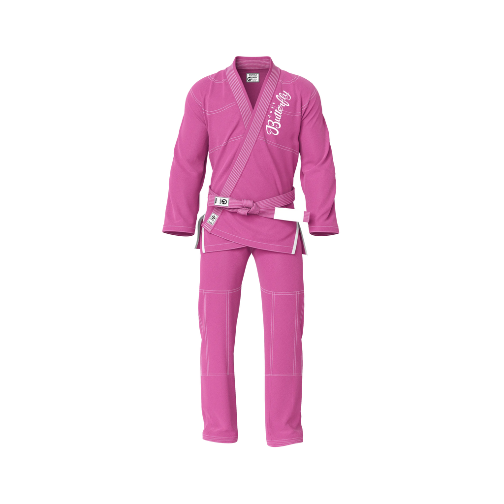 Just Butterfly Sublimation Pink Brazilian Jiu Jitsu Gi - Premium Summit Series (BJJ GI)