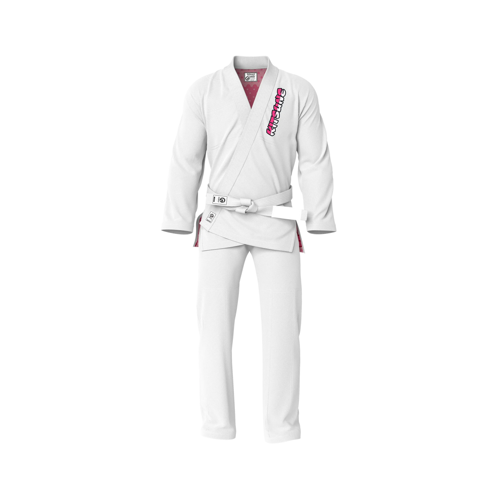 White Kitsune Warrior Gi Sublimation Brazilian Jiu Jitsu Gi - Premium Summit Series (BJJ GI)