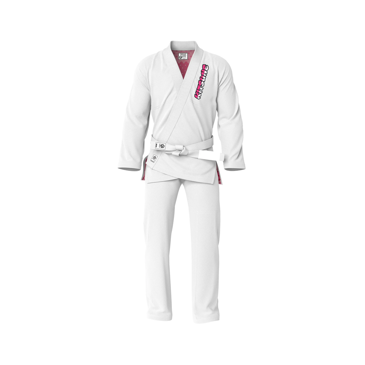White Kitsune Warrior Gi Sublimation Brazilian Jiu Jitsu Gi - Premium Summit Series (BJJ GI)