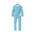 Light Blue BJJ Gi with pearl weave jacket and reinforced ripstop pants
