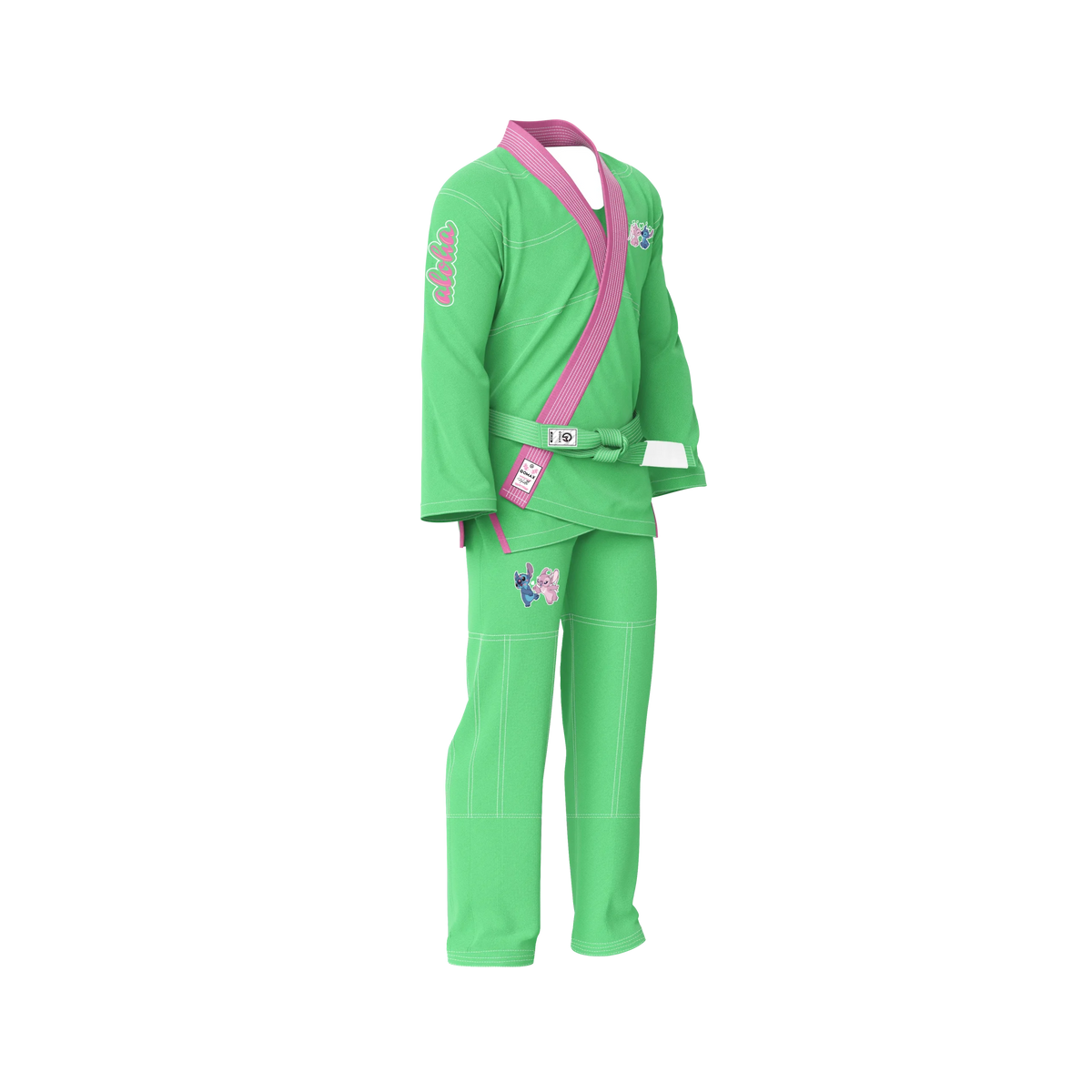 Light Green BJJ Gi - Brazilian Jiu Jitsu Gi - Pro Series - Aloha