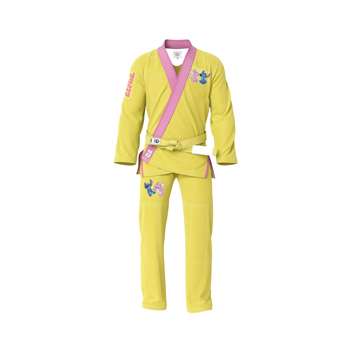 Light Yellow BJJ Gi - Brazilian Jiu Jitsu Gi - Pro Series - Aloha