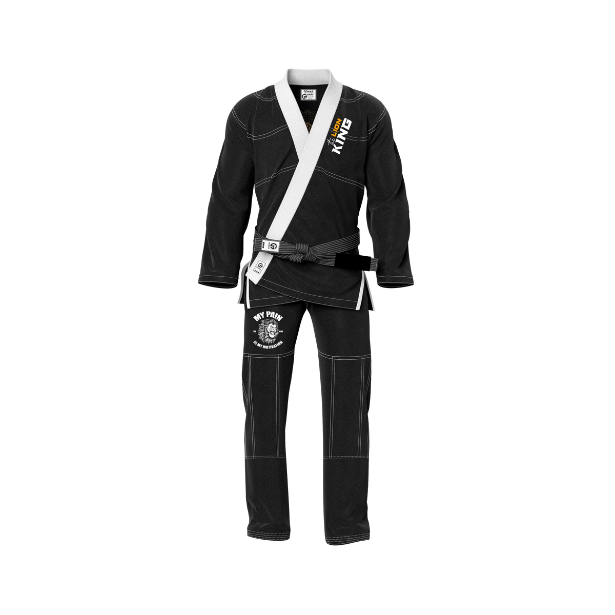 Lion King Sublimation Black Brazilian Jiu Jitsu Gi - Premium Elite Series (BJJ GI)