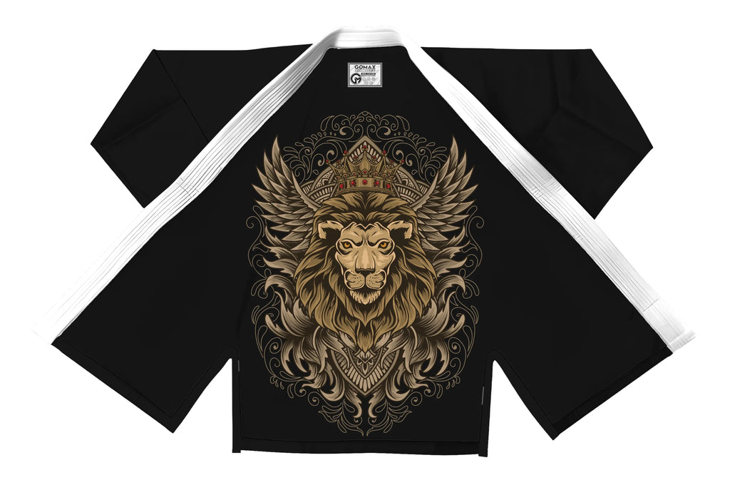 Lion King Sublimation Black Brazilian Jiu Jitsu Gi - Premium Elite Series (BJJ GI)