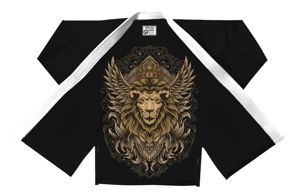 Lion King Sublimation Black Brazilian Jiu Jitsu Gi - Premium Elite Series (BJJ GI)