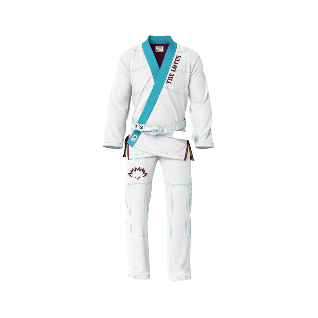 White Lotus Front BJJ GI - Sublimation Brazilian Jiu Jitsu Gi - Premium Elite Series