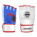 Custom MMA gloves with Vanguard Grip design and personalized wrist support