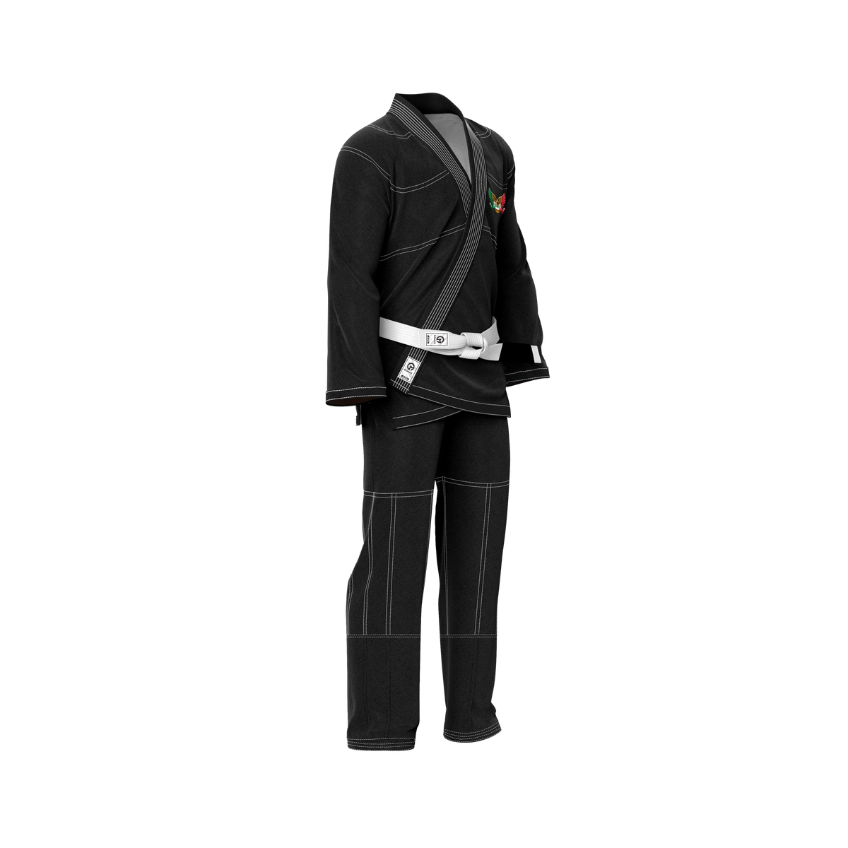 Mexican Black Sublimation Brazilian Jiu Jitsu Gi - Patriotic Series - Flagwave (BJJ GI)