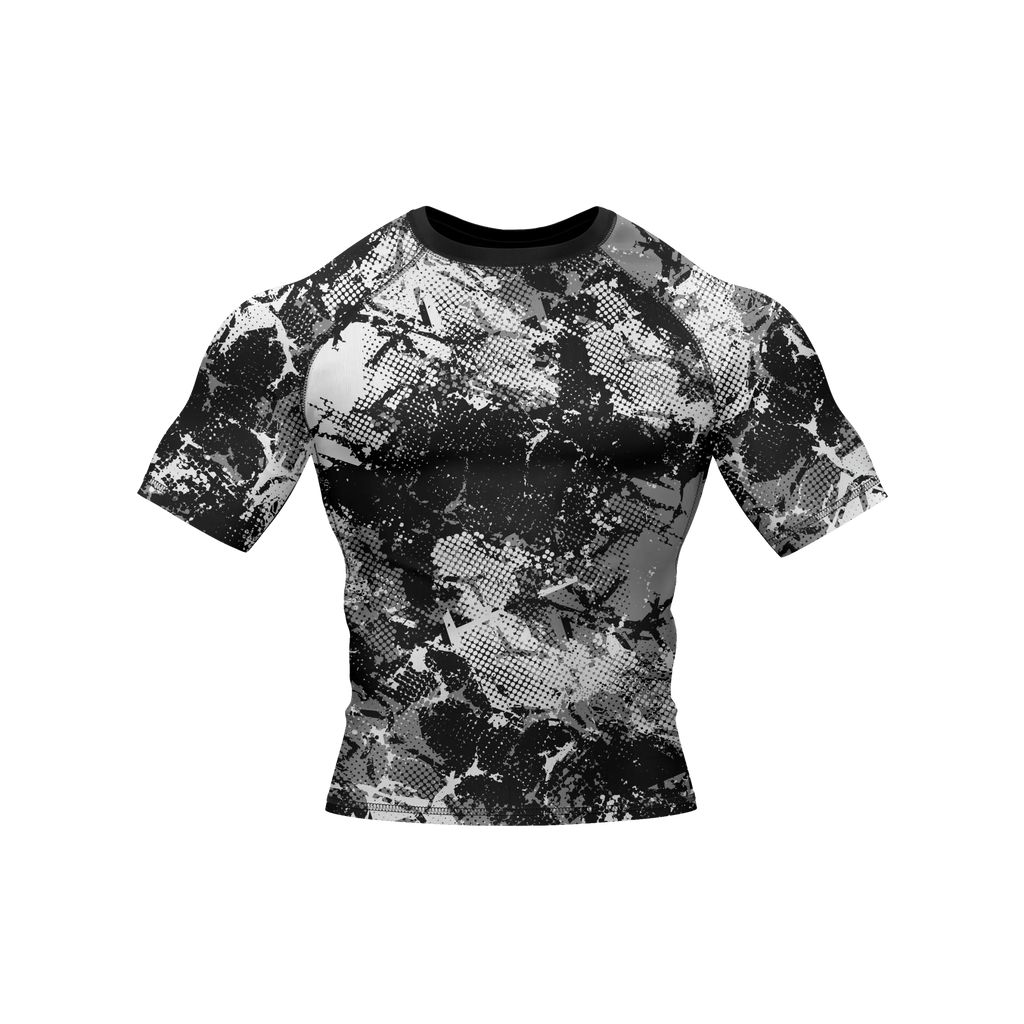Monochrome Havoc - Premium BJJ Rash Guard / Compression Top for Men/Women