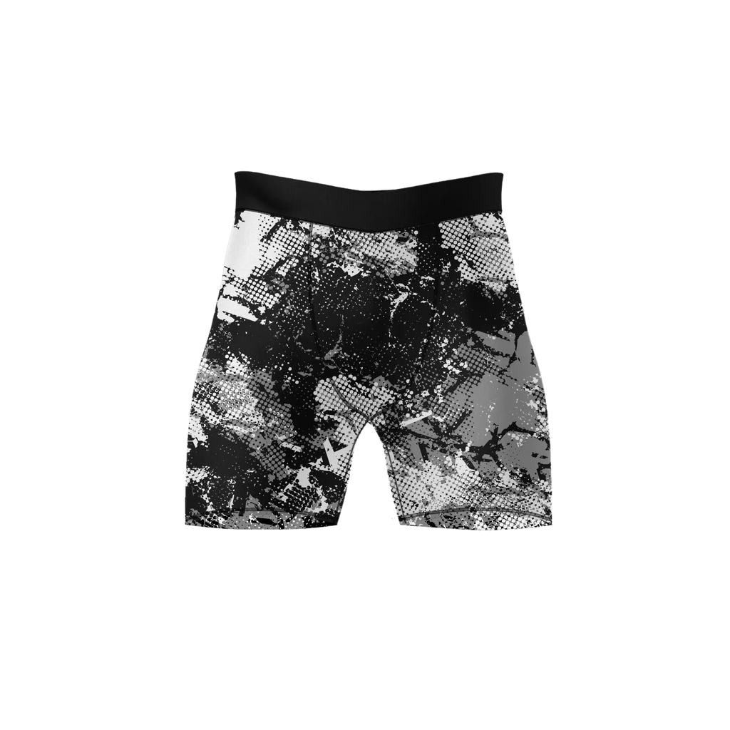 Monochrome Mayhem – Premium BJJ Rash Guard Compression Shorts for Men & Women