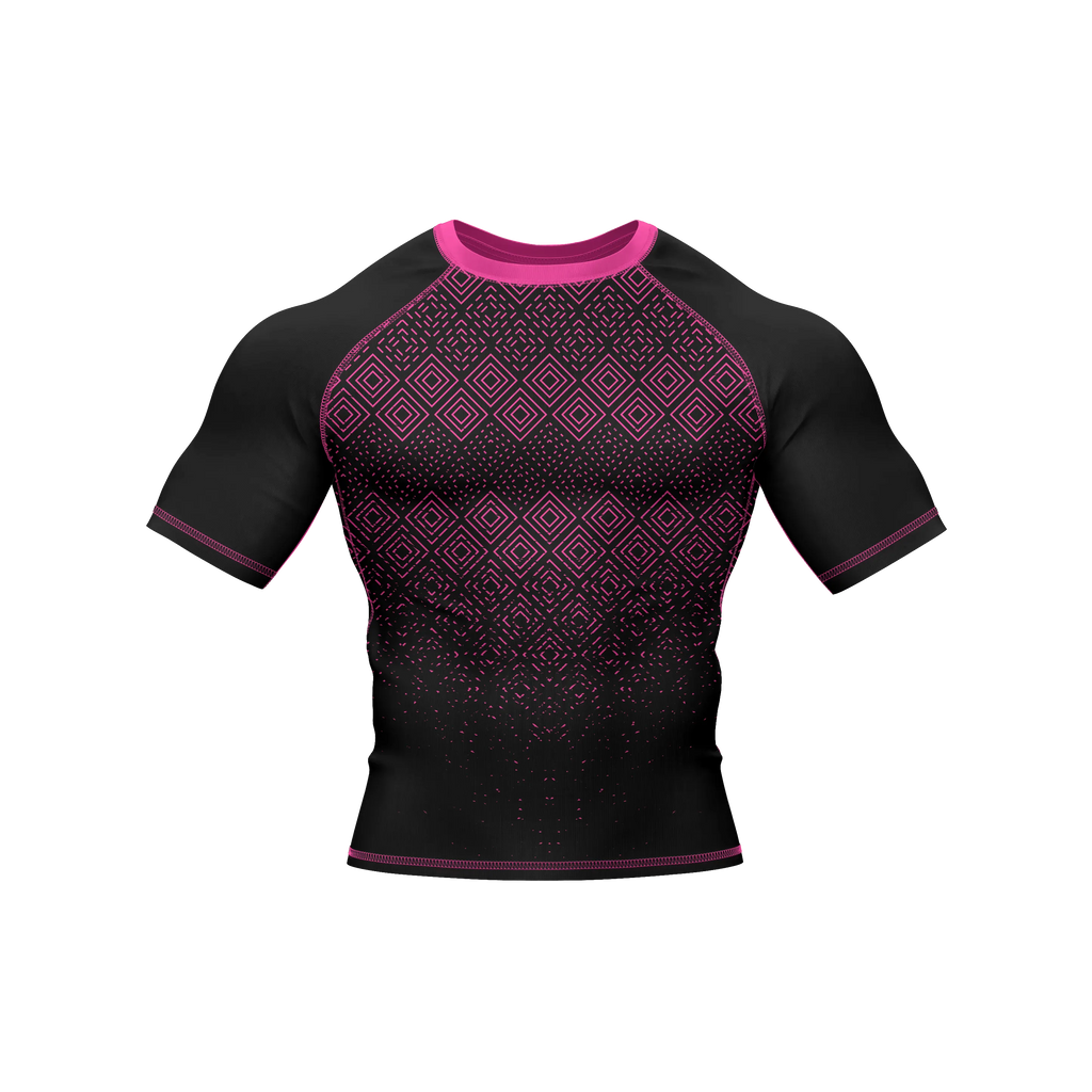 Neon Cascade - Premium BJJ Rash Guard / Compression Top for Men/Women