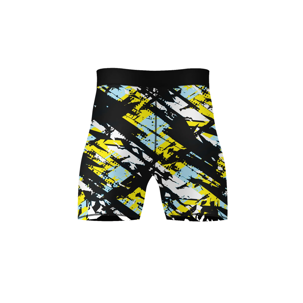 Neon Slash – Premium BJJ Rash Guard Compression Shorts for Men & Women
