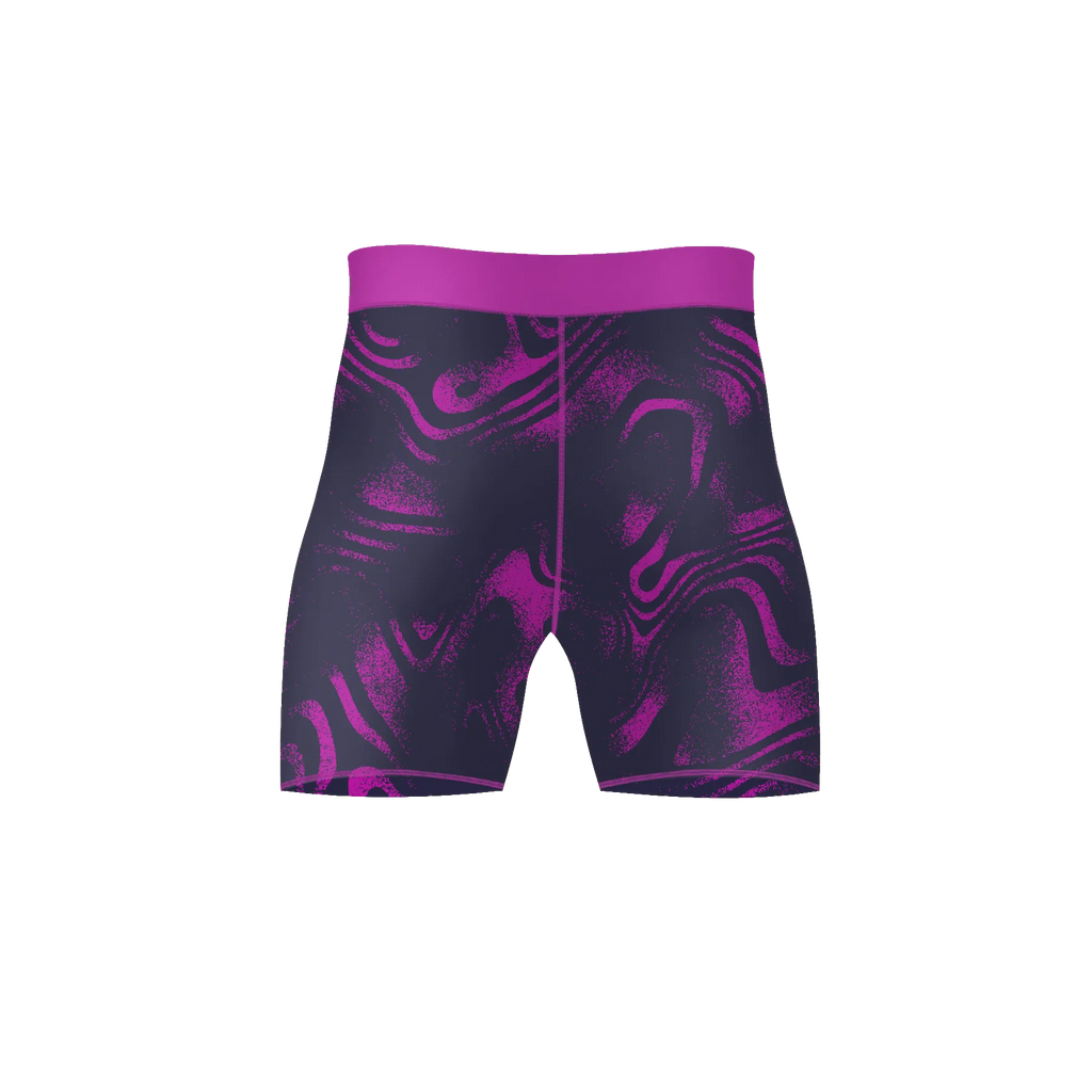 Neon Swirl Compression Shorts – Premium BJJ Rash Guard Compression Shorts for Men & Women
