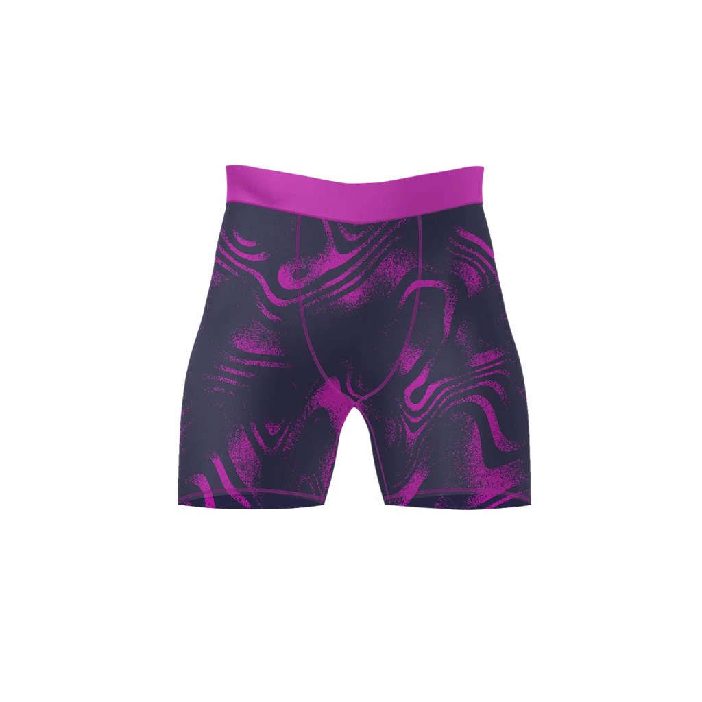 Neon Swirl Compression Shorts – Premium BJJ Rash Guard Compression Shorts for Men & Women