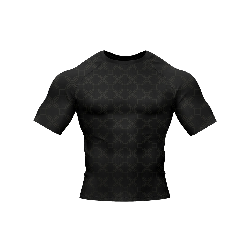 Obsidian Bloom - Premium BJJ Rash Guard / Compression Top for Men/Women