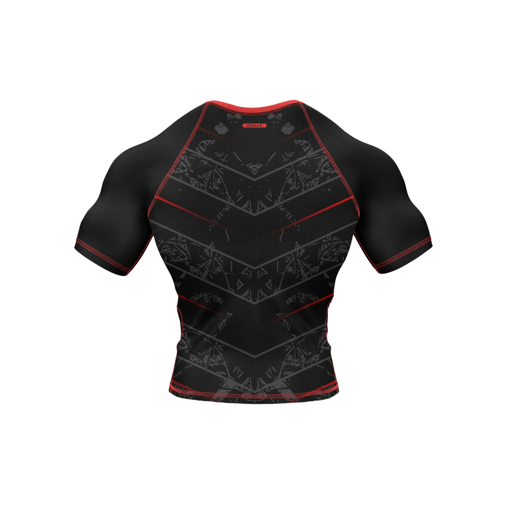 Obsidian Crest - Premium BJJ Rash Guard / Compression Top for Men/Women