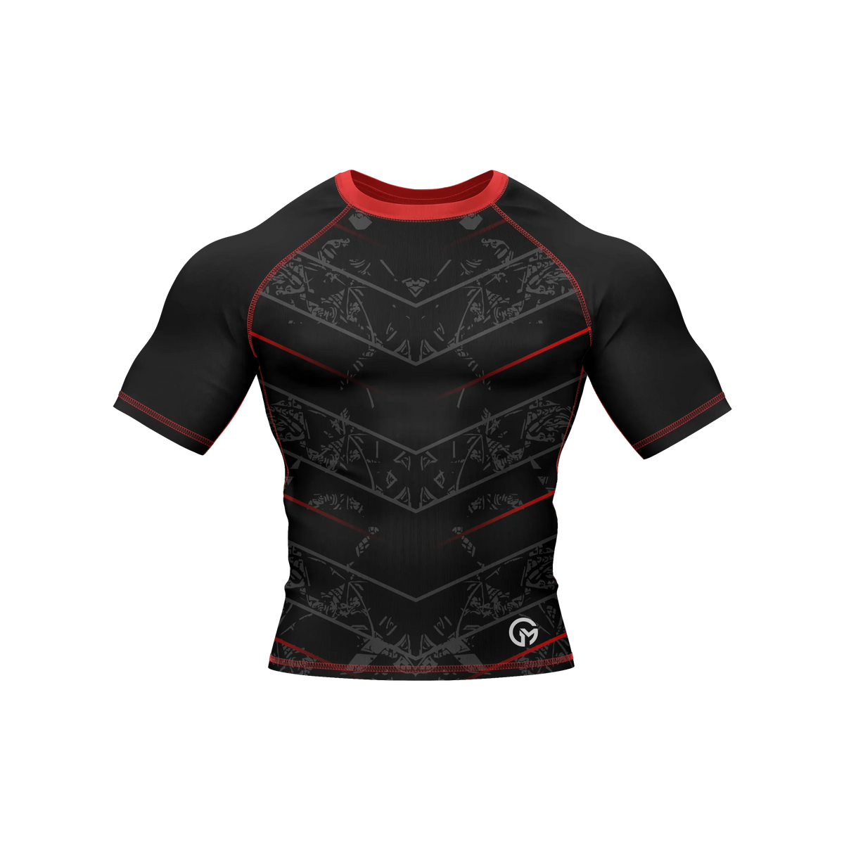 Obsidian Crest - Premium BJJ Rash Guard / Compression Top for Men/Women