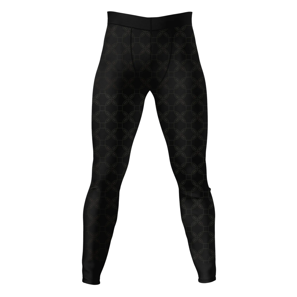 Obsidian Orbit – Premium BJJ Rash Guard Compression Pants/Spats/Leggings for Men & Women