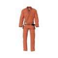 Orange gi for men shown during jiu jitsu training session