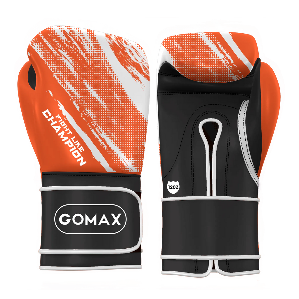 Iron Strike Pro Boxing Glove - Abstract (Orange/White)
