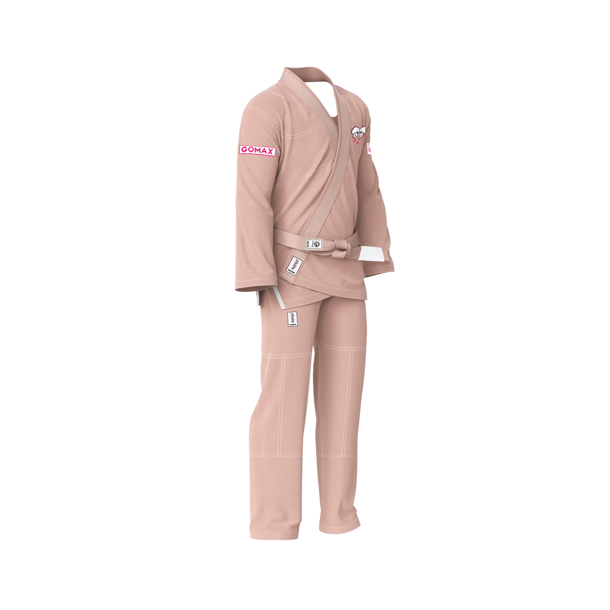 peach jiu jitsu gi featuring reinforced collar and breathable fabric for comfort and performance